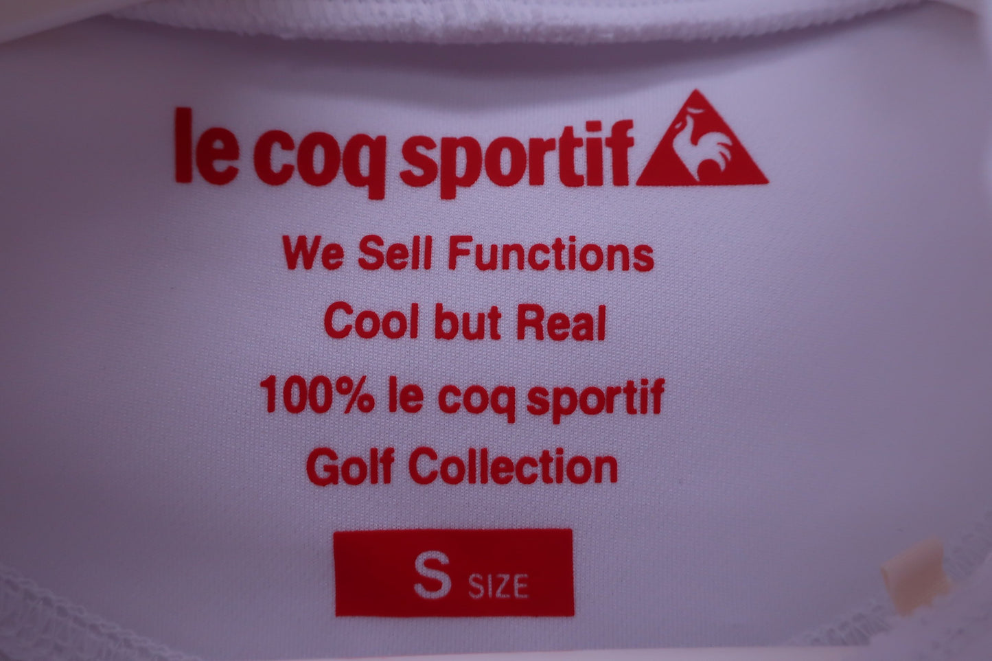 le coq sportif(ルコックスポルティフ) 半袖モックネックシャツ 白 レディース S A-3