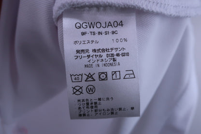 le coq sportif(ルコックスポルティフ) 半袖モックネックシャツ 白 レディース S A-7