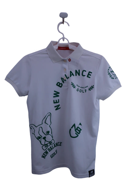 New Balance golf(ニューバランスゴルフ) ポロシャツ 白 レディース 0 012-7160517 A-1