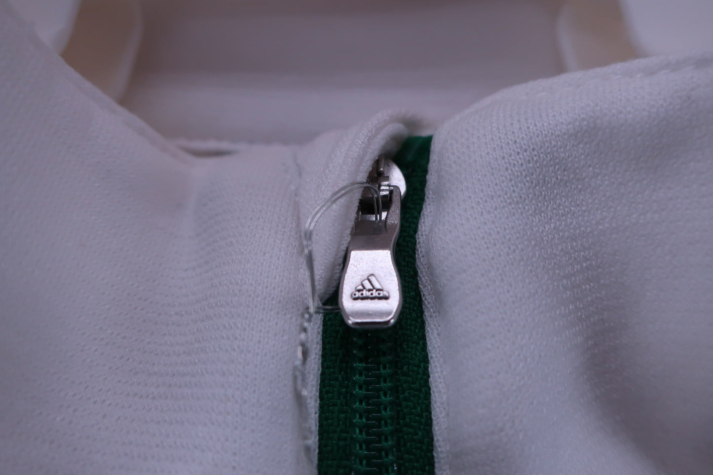 adidas(アディダス) 長袖ハーフジップシャツ 白緑ネイビー レディース S A-3