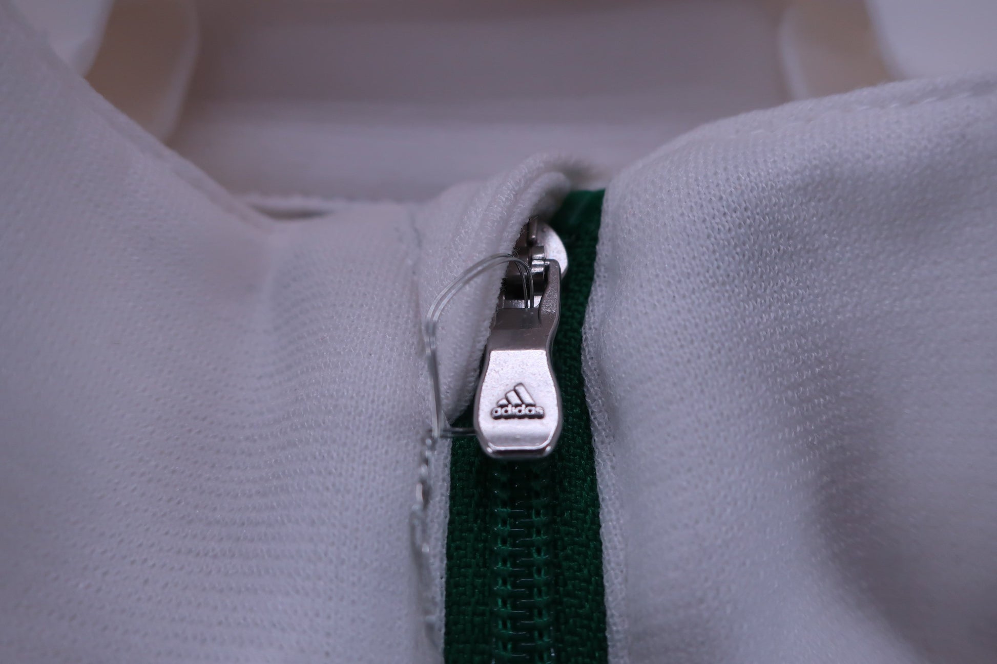 adidas(アディダス) 長袖ハーフジップシャツ 白緑ネイビー レディース S A-3