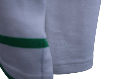 adidas(アディダス) 長袖ハーフジップシャツ 白緑ネイビー レディース S A-4