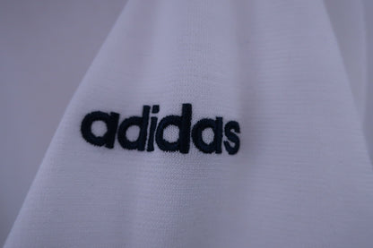 adidas(アディダス) 長袖ハーフジップシャツ 白緑ネイビー レディース S A-5