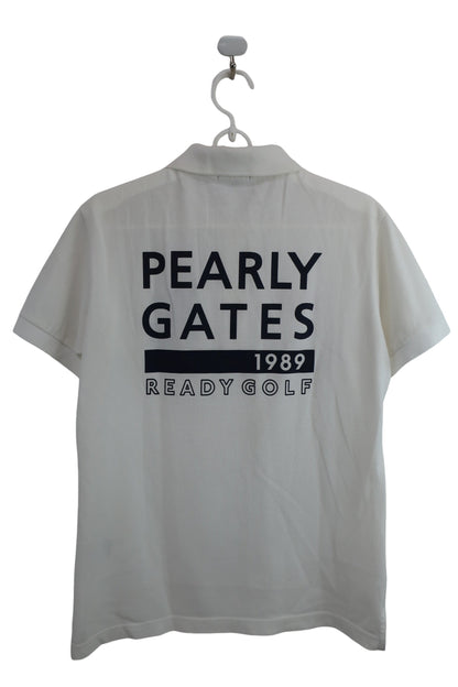 PEARLY GATES(パーリーゲイツ) ポロシャツ 白 メンズ 4 053-0160423 B-7
