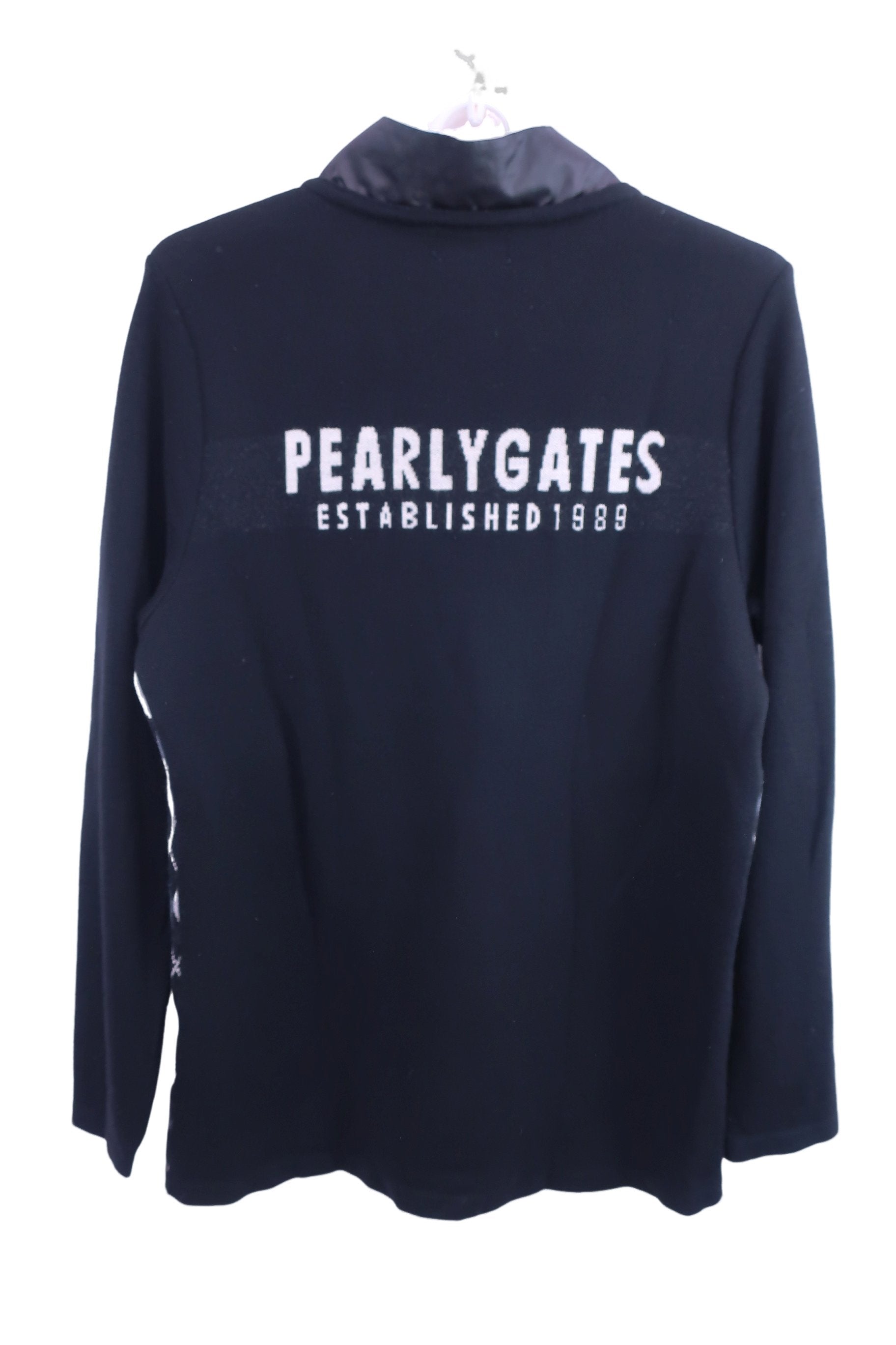 PEARLY GATES(パーリーゲイツ) ハーフジップニットセーター 黒アーガイル メンズ 4 053-172003 B-4