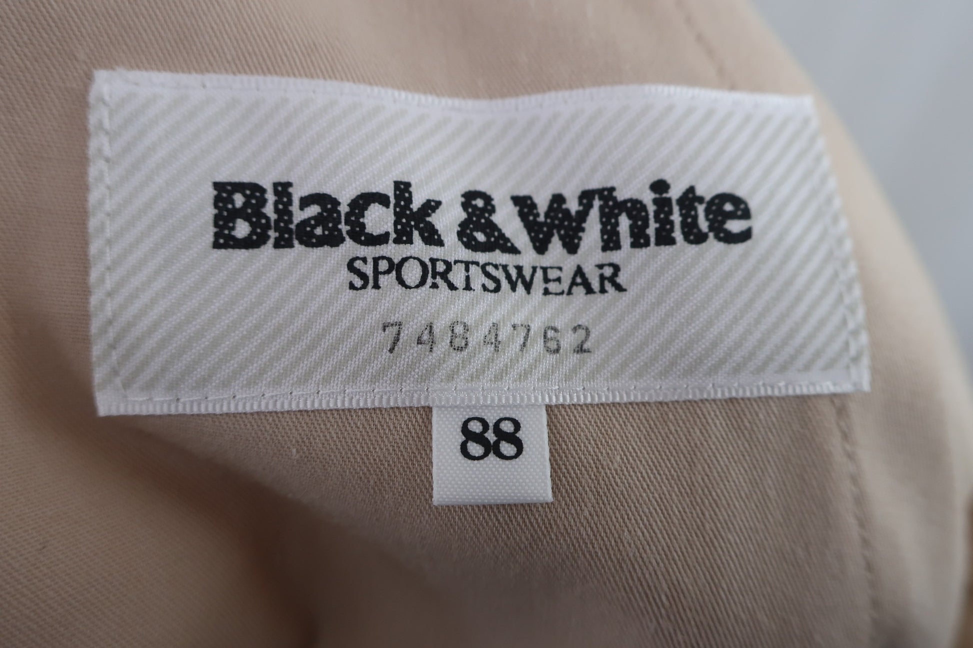 Black & White(ブラック&ホワイト) パンツ 白ベージュチェック メンズ 88 A-8