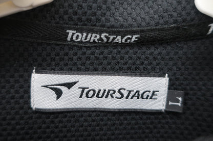 TOURSTAGE(ツアーステージ) 長袖ハーフジップシャツ 黒 メンズ L A-5