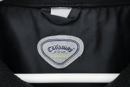 Callaway(キャロウェイ) ハーフジップスニード 黒 メンズ L B-3