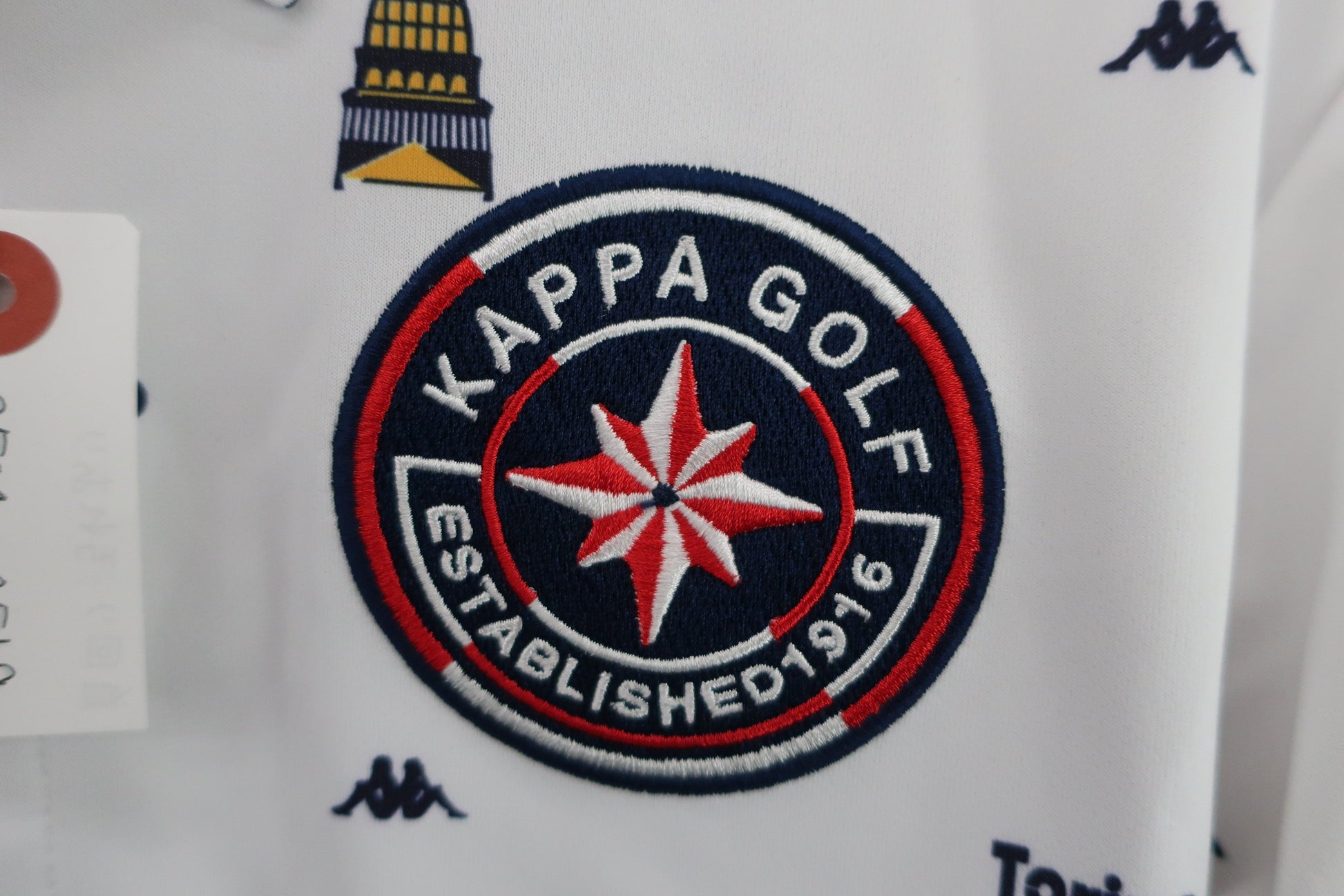 Kappa(カッパ) 長袖ポロシャツ 白ネイビー メンズ L A-2