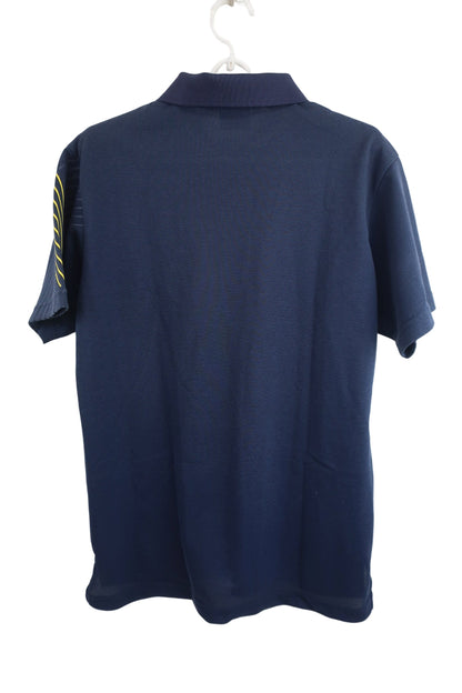 le coq sportif(ルコックスポルティフ) ポロシャツ ネイビー黄色 メンズ L A-5