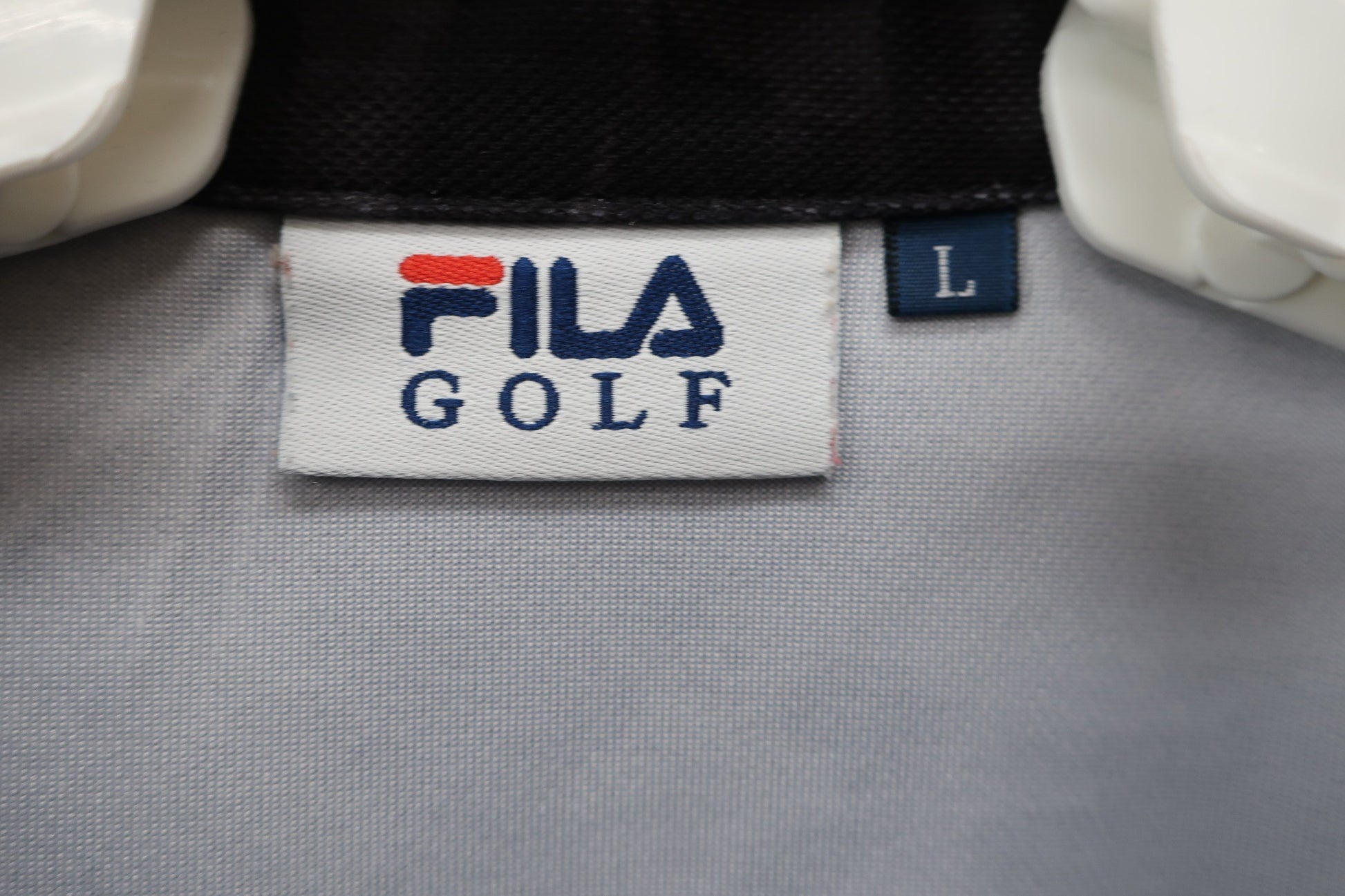 FILA GOLF(フィラゴルフ) ポロシャツ 黒総柄 メンズ L A-4