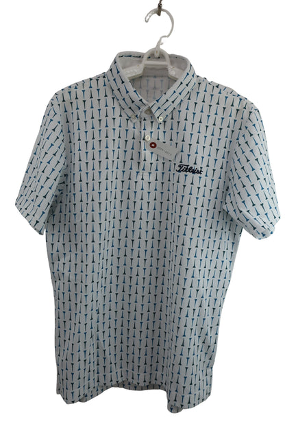 Titleist(タイトリスト) ポロシャツ 白緑系 メンズ L A-1