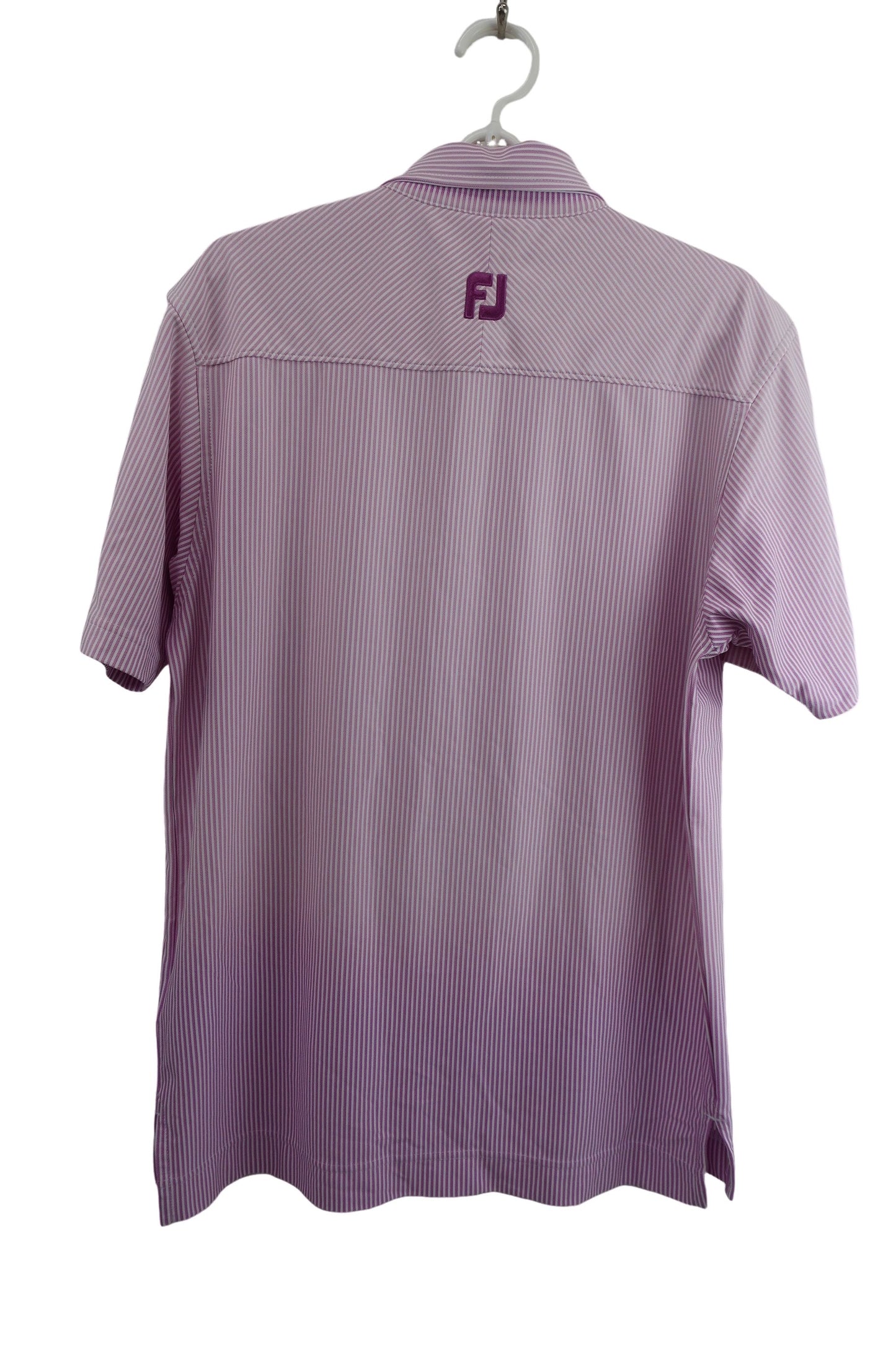 FOOTJOY(フットジョイ) ポロシャツ 紫ストライプ メンズ XL B-7