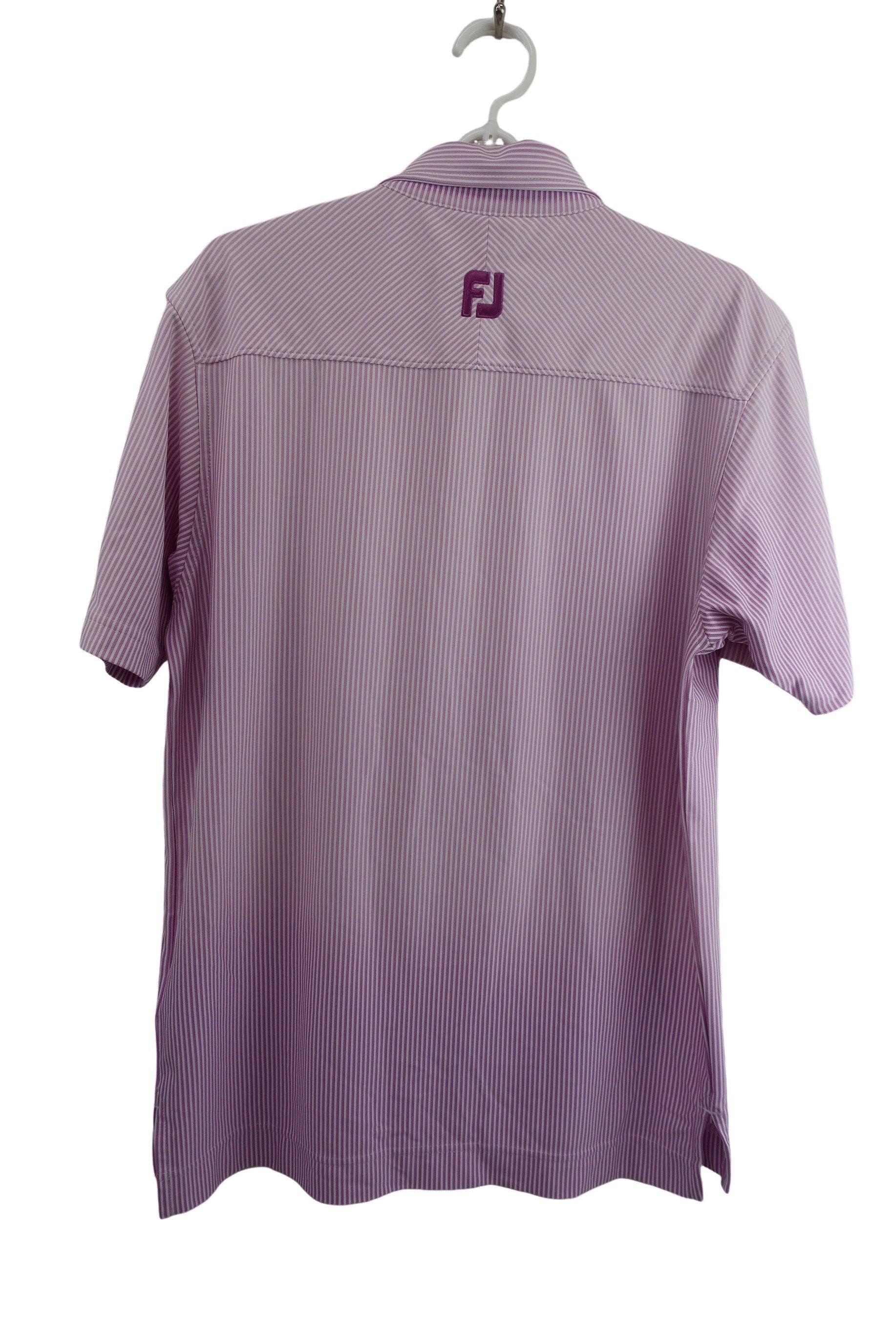 FOOTJOY(フットジョイ) ポロシャツ 紫ストライプ メンズ XL B-7