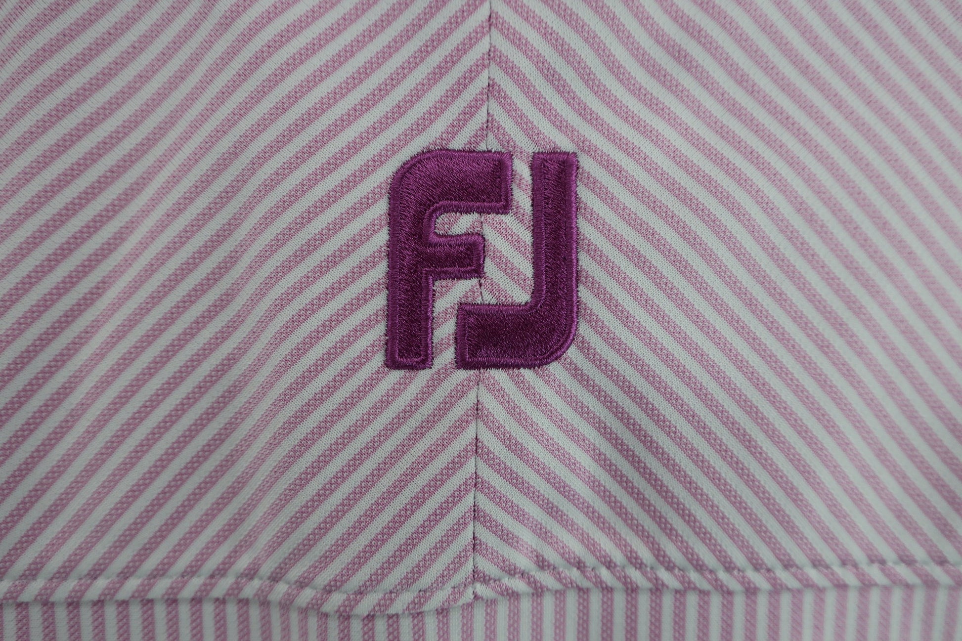 FOOTJOY(フットジョイ) ポロシャツ 紫ストライプ メンズ XL B-8