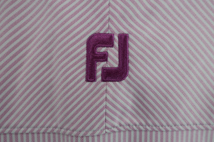 FOOTJOY(フットジョイ) ポロシャツ 紫ストライプ メンズ XL B-8