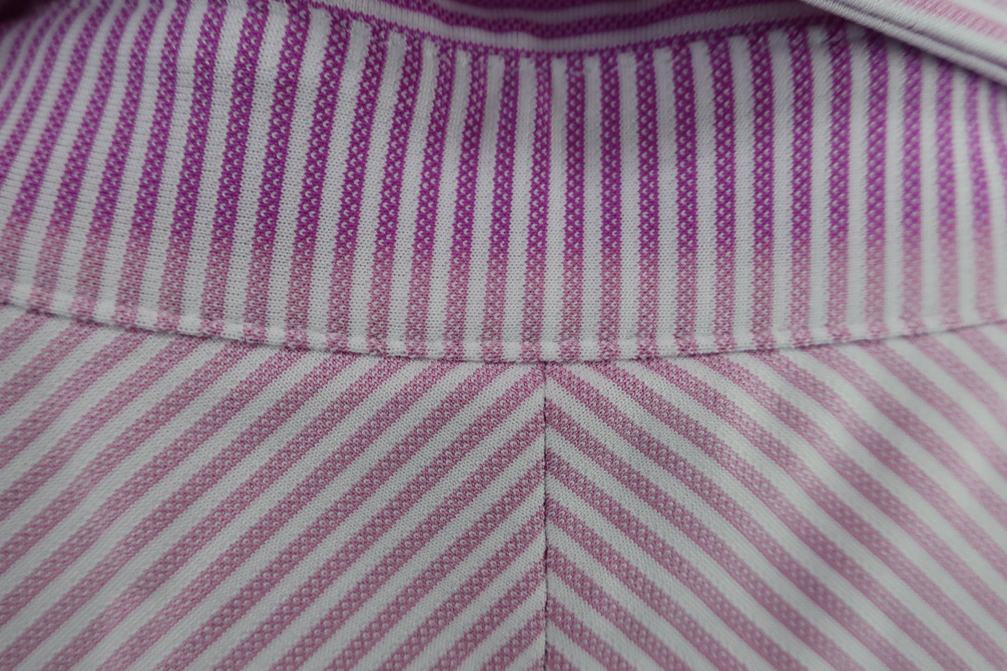 FOOTJOY(フットジョイ) ポロシャツ 紫ストライプ メンズ XL B-9
