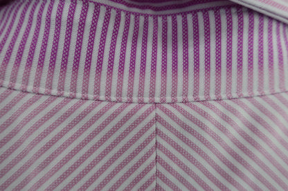 FOOTJOY(フットジョイ) ポロシャツ 紫ストライプ メンズ XL B-9