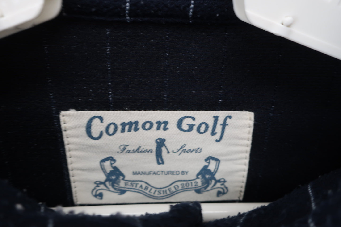 COMON GOLF(コモンゴルフ) 長袖ポロシャツ ネイビー メンズ L A-4