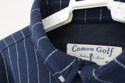 COMON GOLF(コモンゴルフ) 長袖ポロシャツ ネイビー メンズ L A-5