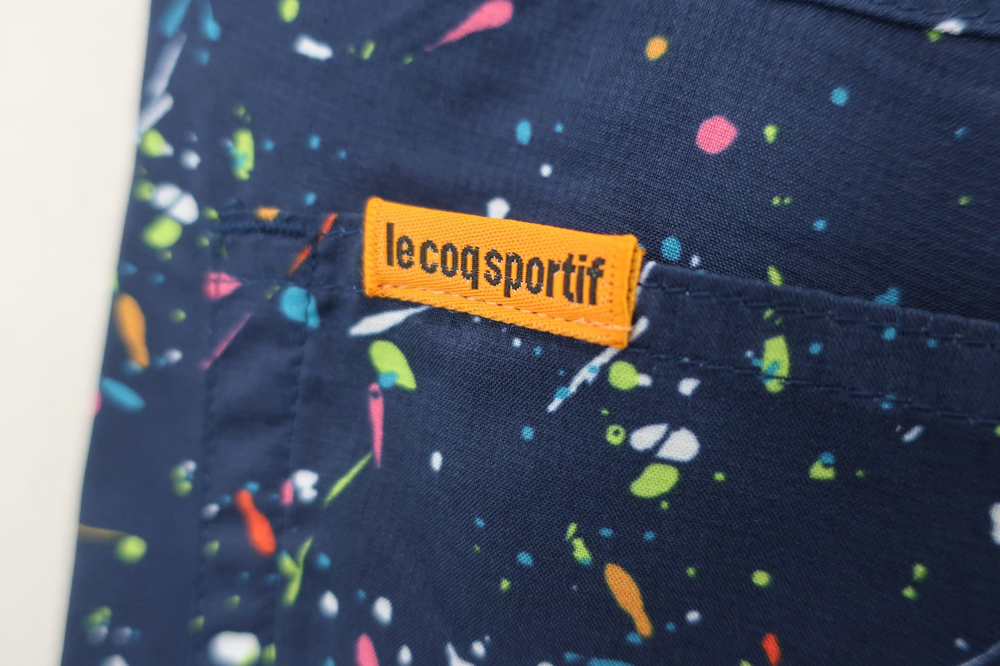 le coq sportif(ルコックスポルティフ) ハーフパンツ ネイビー総柄 メンズ 88 A-7