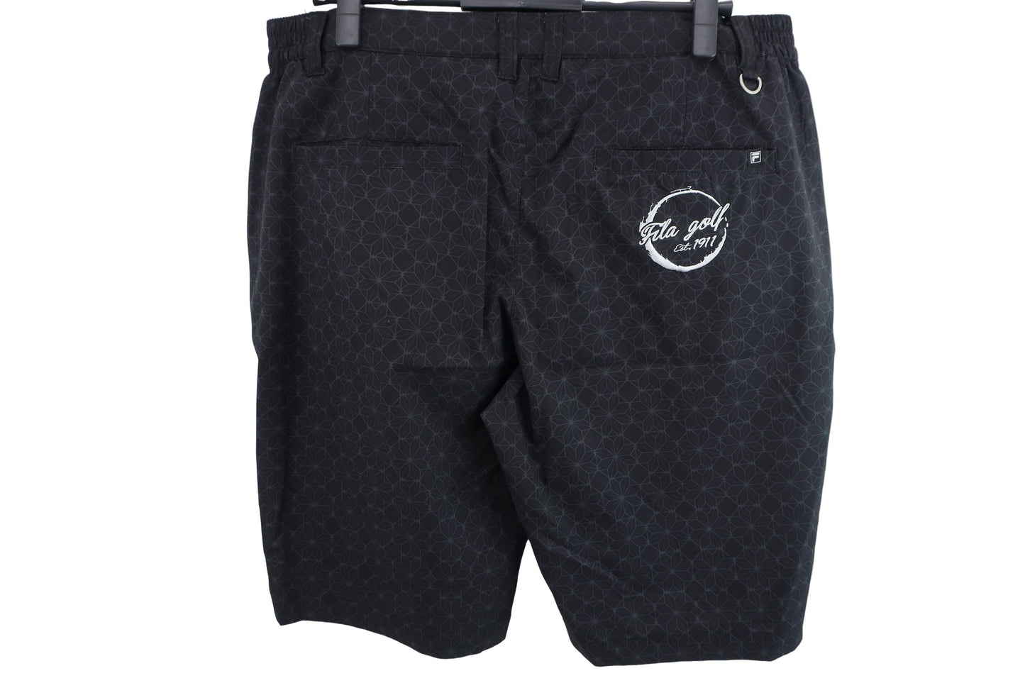 FILA GOLF(フィラゴルフ) ハーフパンツ 黒総柄 メンズ LL A-4