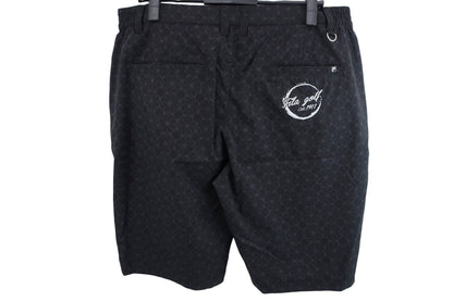 FILA GOLF(フィラゴルフ) ハーフパンツ 黒総柄 メンズ LL A-4