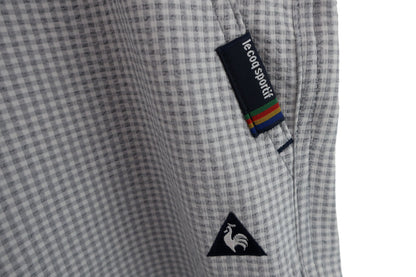 le coq sportif(ルコックスポルティフ) ハーフパンツ 白グレーチェック メンズ 88 A-2