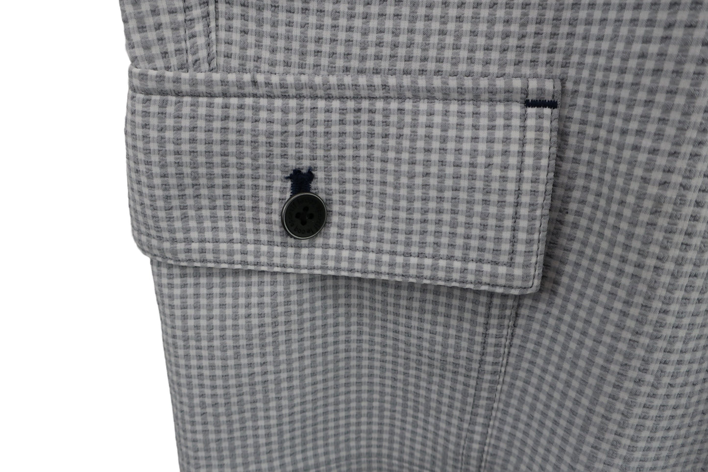 le coq sportif(ルコックスポルティフ) ハーフパンツ 白グレーチェック メンズ 88 A-3