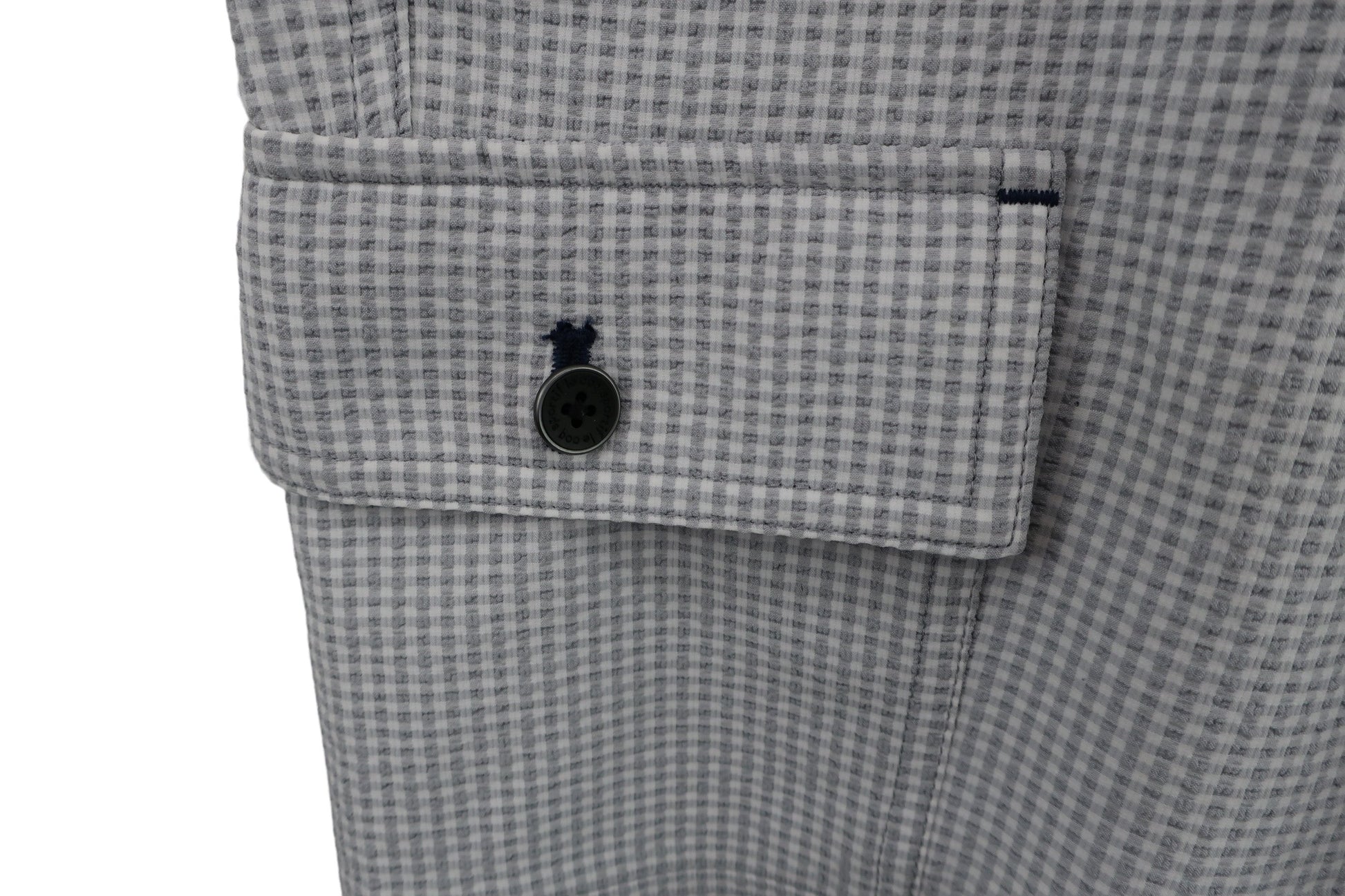 le coq sportif(ルコックスポルティフ) ハーフパンツ 白グレーチェック メンズ 88 A-3