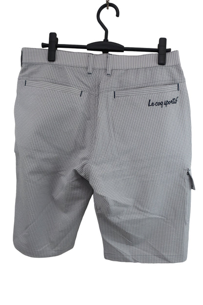 le coq sportif(ルコックスポルティフ) ハーフパンツ 白グレーチェック メンズ 88 A-6
