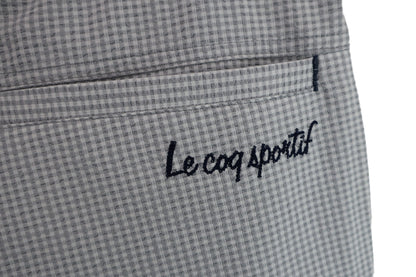 le coq sportif(ルコックスポルティフ) ハーフパンツ 白グレーチェック メンズ 88 A-7