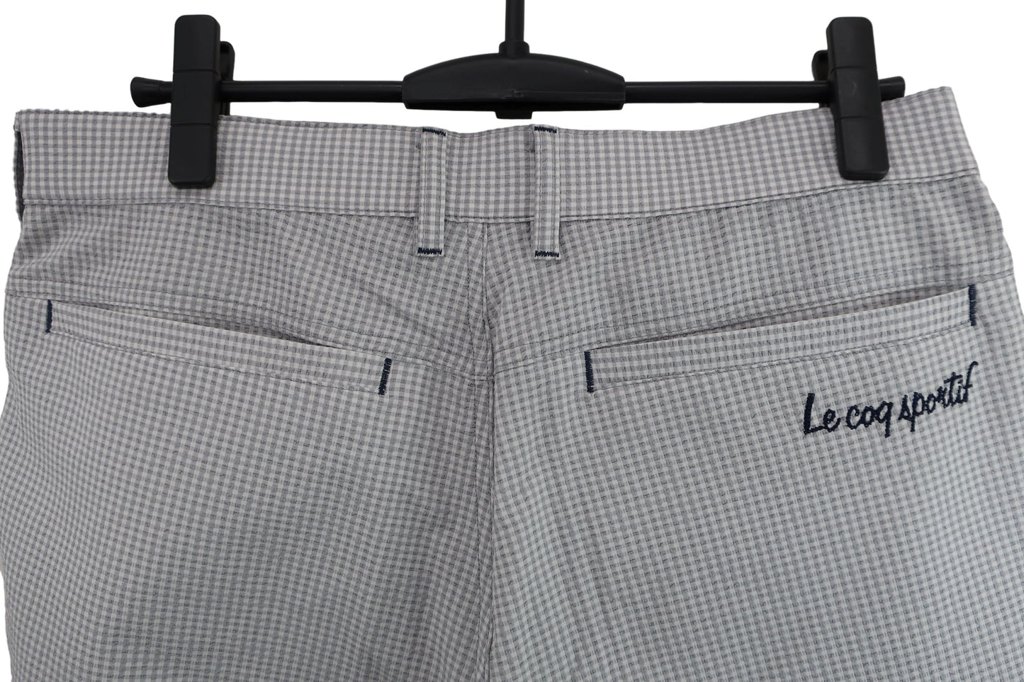 le coq sportif(ルコックスポルティフ) ハーフパンツ 白グレーチェック メンズ 88 A-8