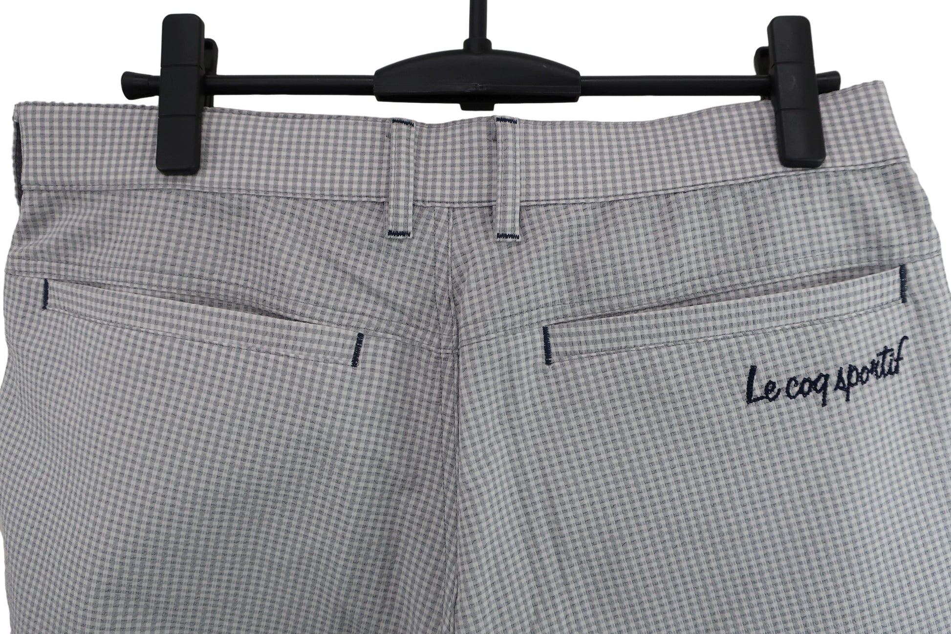 le coq sportif(ルコックスポルティフ) ハーフパンツ 白グレーチェック メンズ 88 A-8