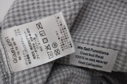 le coq sportif(ルコックスポルティフ) ハーフパンツ 白グレーチェック メンズ 88 A-9