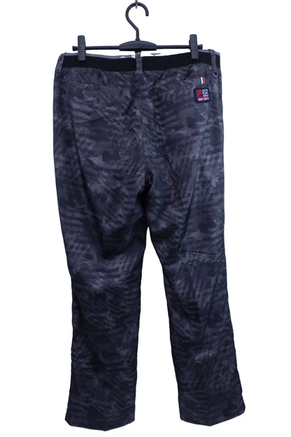 FILA GOLF(フィラゴルフ) ナイロンパンツ グレー総柄 メンズ LL N-5