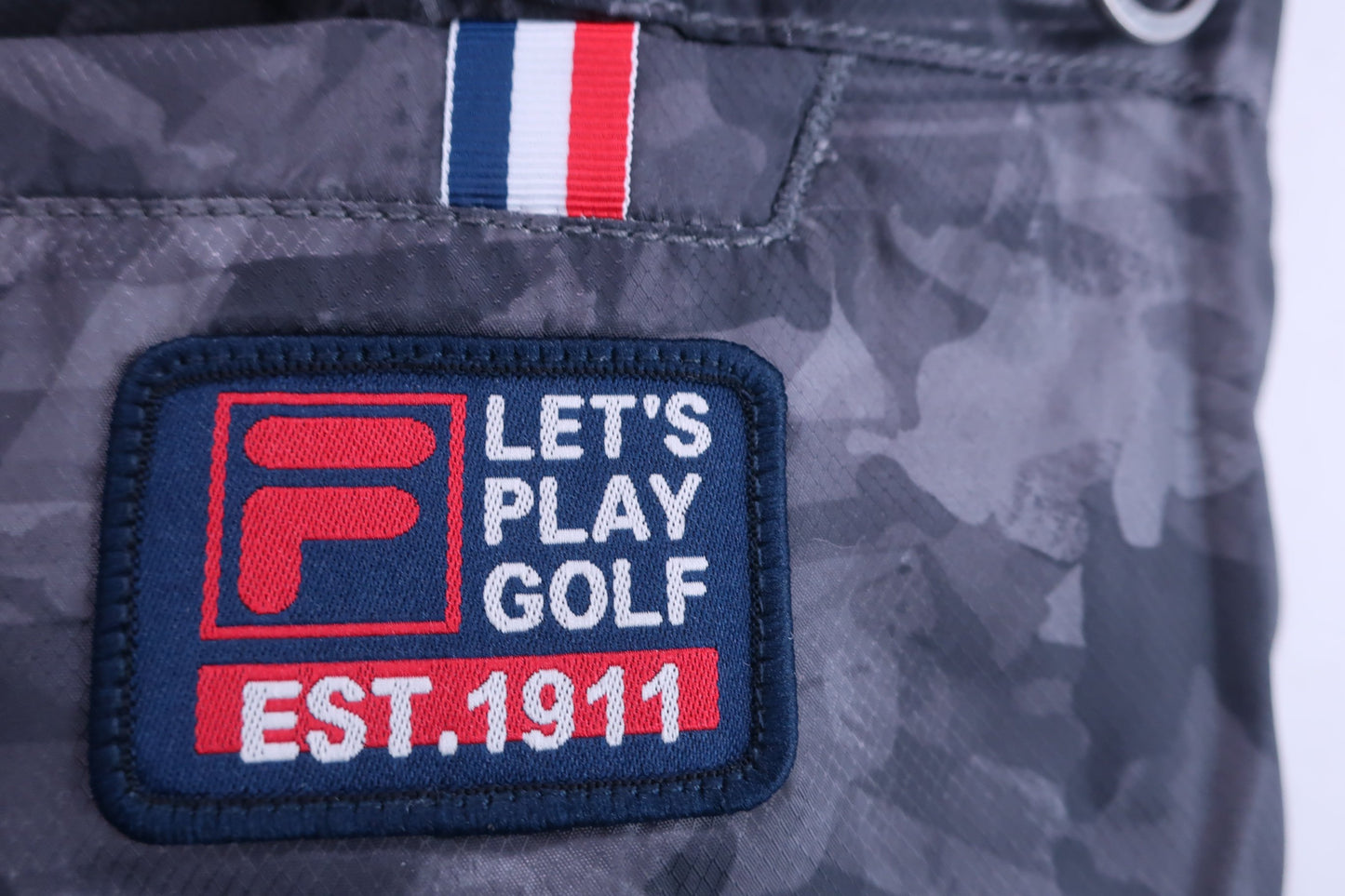 FILA GOLF(フィラゴルフ) ナイロンパンツ グレー総柄 メンズ LL N-6