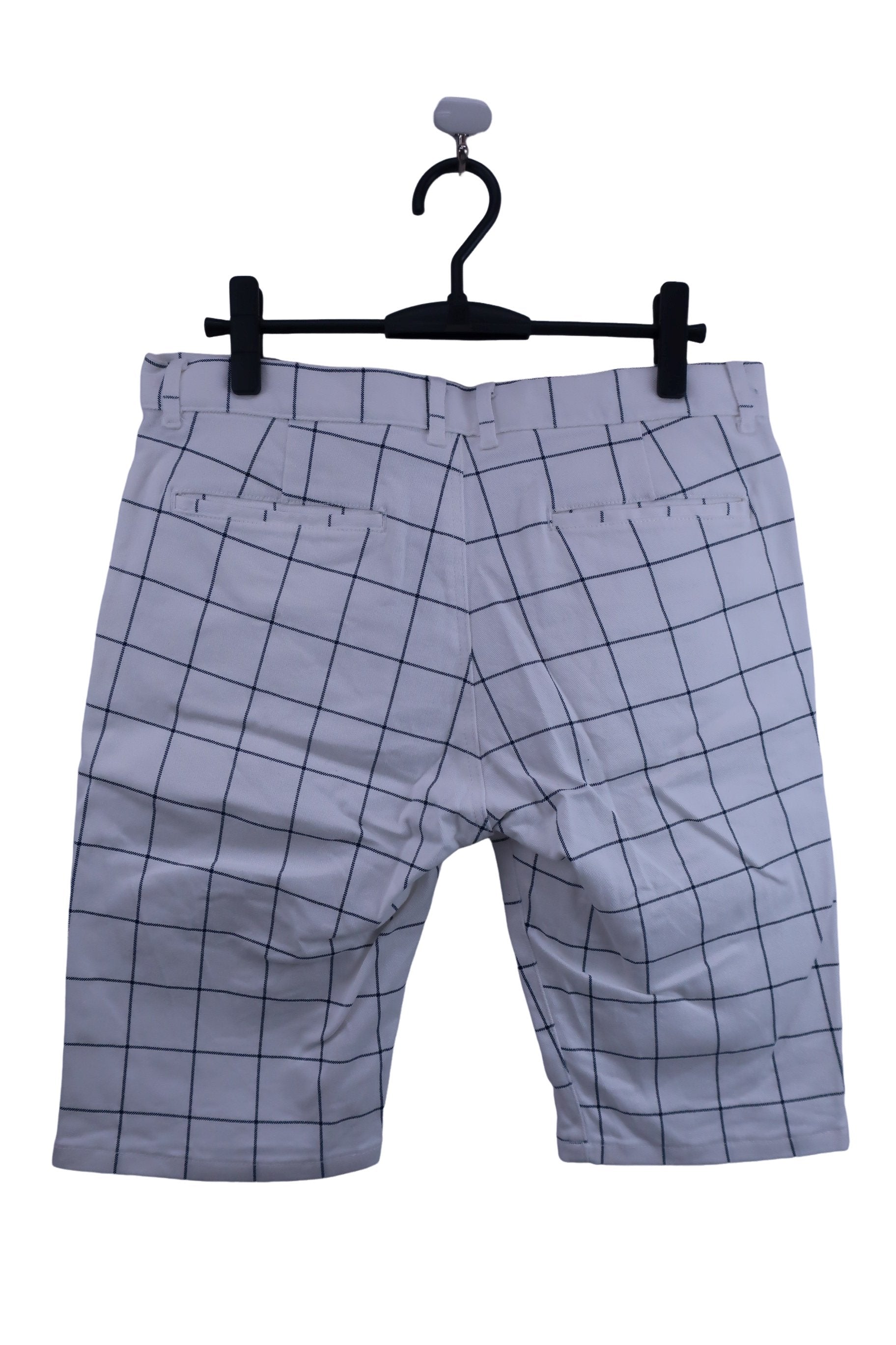 COMON GOLF(コモンゴルフ) ハーフパンツ 白ネイビーチェック メンズ XL B-6