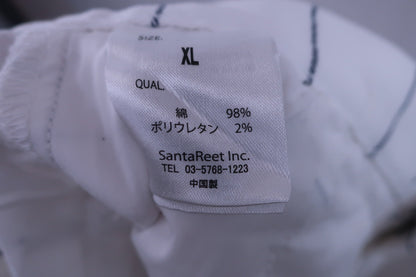 COMON GOLF(コモンゴルフ) ハーフパンツ 白ネイビーチェック メンズ XL B-7