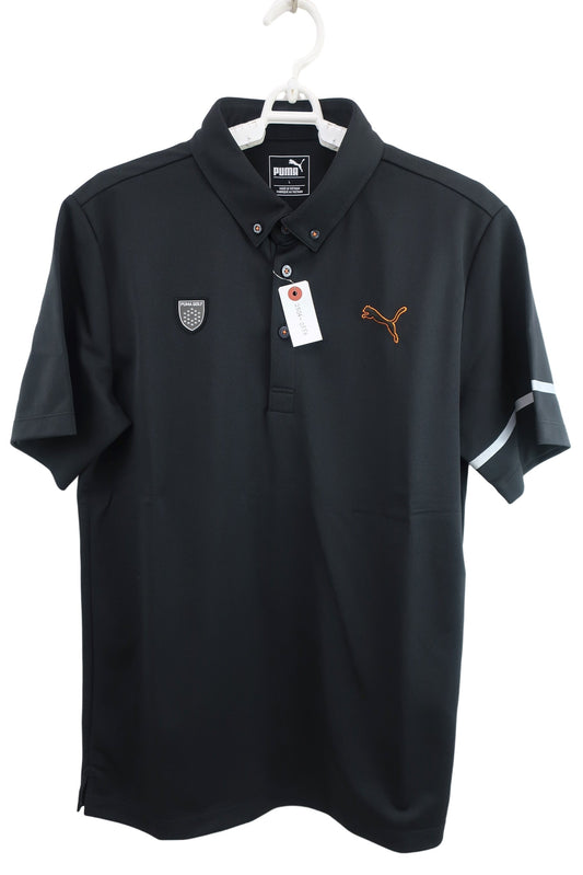 PUMA GOLF(プーマゴルフ) ポロシャツ 黒 メンズ L A-1
