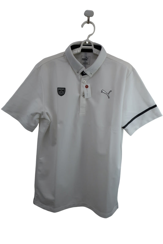PUMA GOLF(プーマゴルフ) ポロシャツ 白黒 メンズ XL A-1