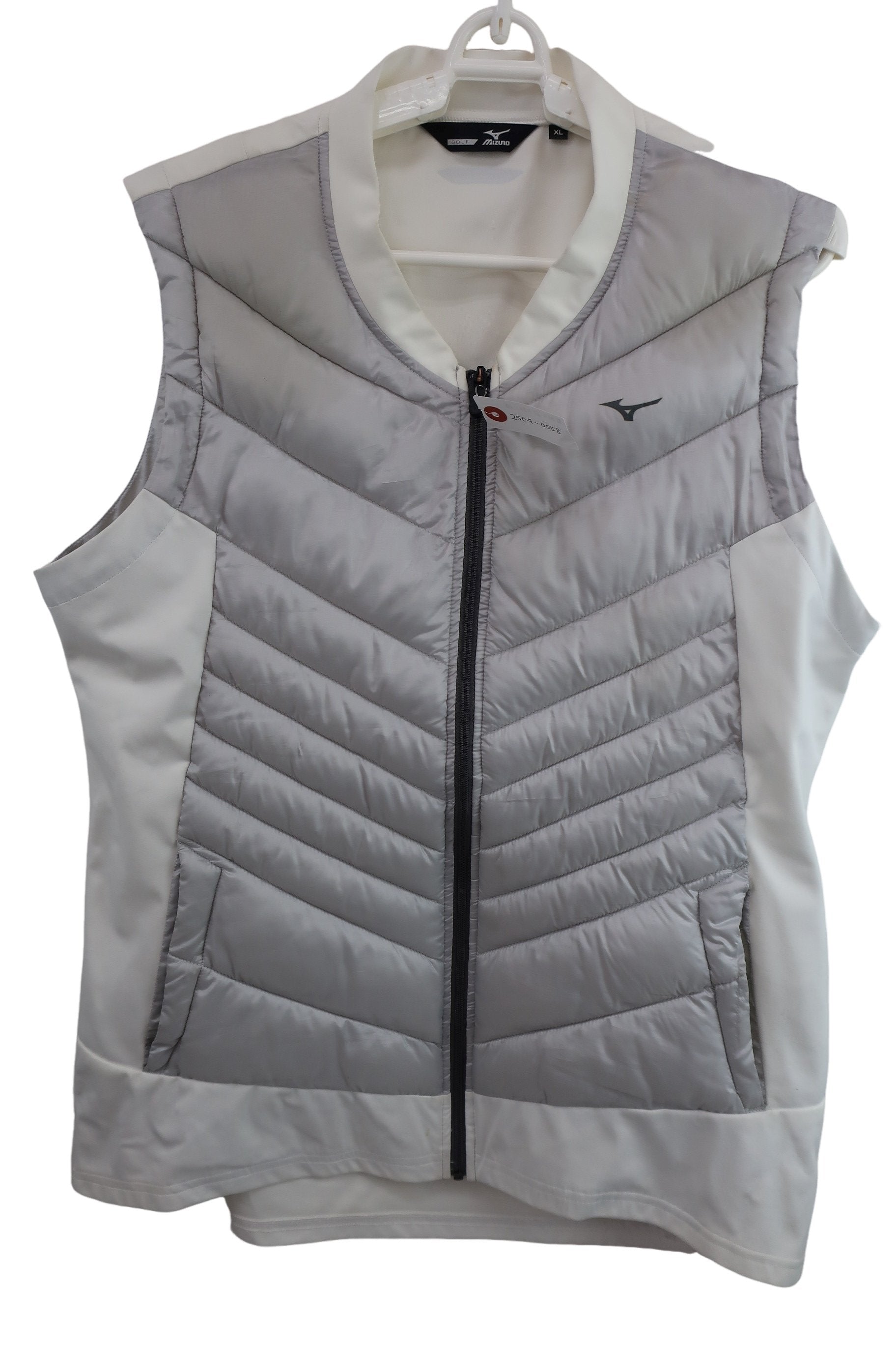 MIZUNO(ミズノ) ダウンベスト シルバー白 メンズ XL A-1