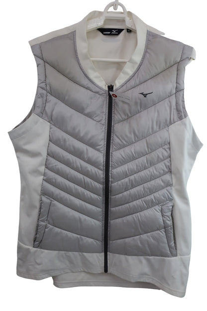 MIZUNO(ミズノ) ダウンベスト シルバー白 メンズ XL A-1