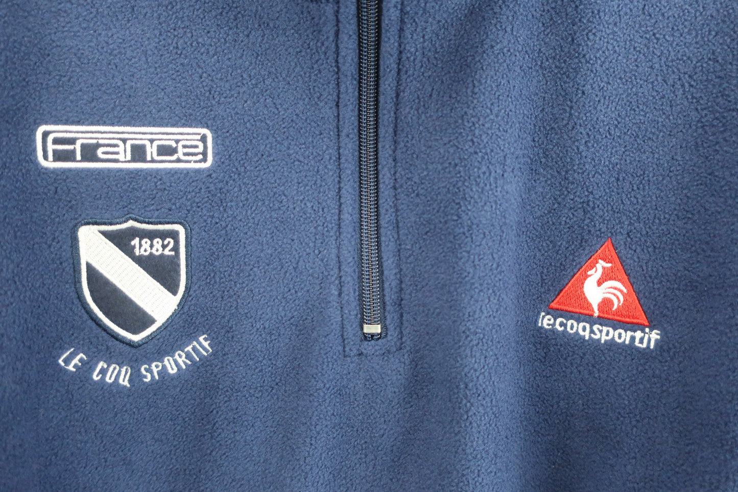 le coq sportif(ルコックスポルティフ) ハーフジップフリースジャケット ネイビー メンズ XL N-2