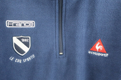 le coq sportif(ルコックスポルティフ) ハーフジップフリースジャケット ネイビー メンズ XL N-2