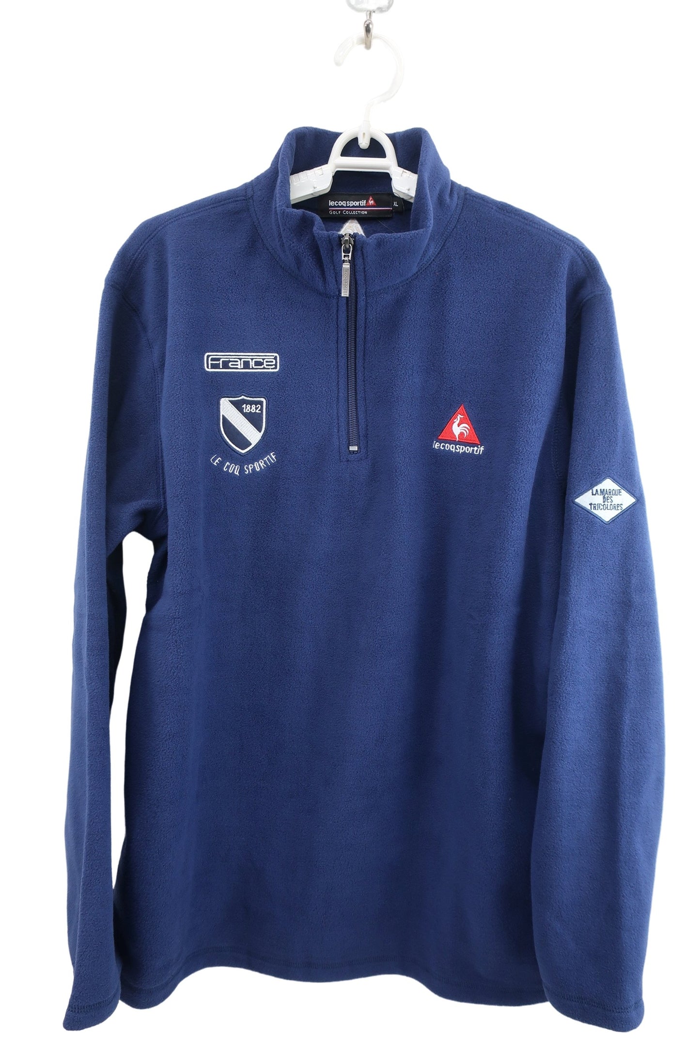 le coq sportif(ルコックスポルティフ) ハーフジップフリースジャケット ネイビー メンズ XL N-1