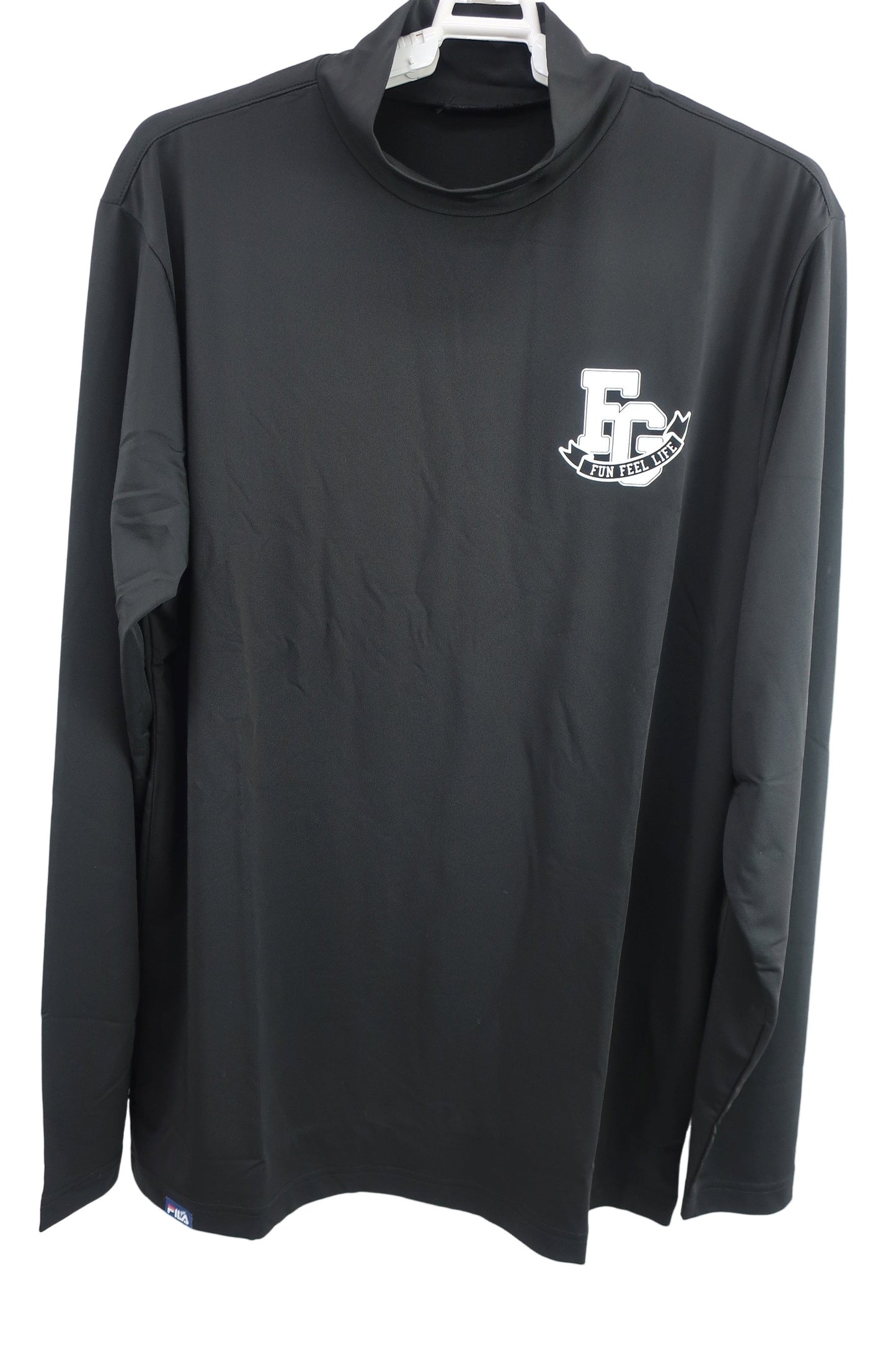 FILA GOLF(フィラゴルフ) ハイネックシャツ 黒 メンズ L N-1