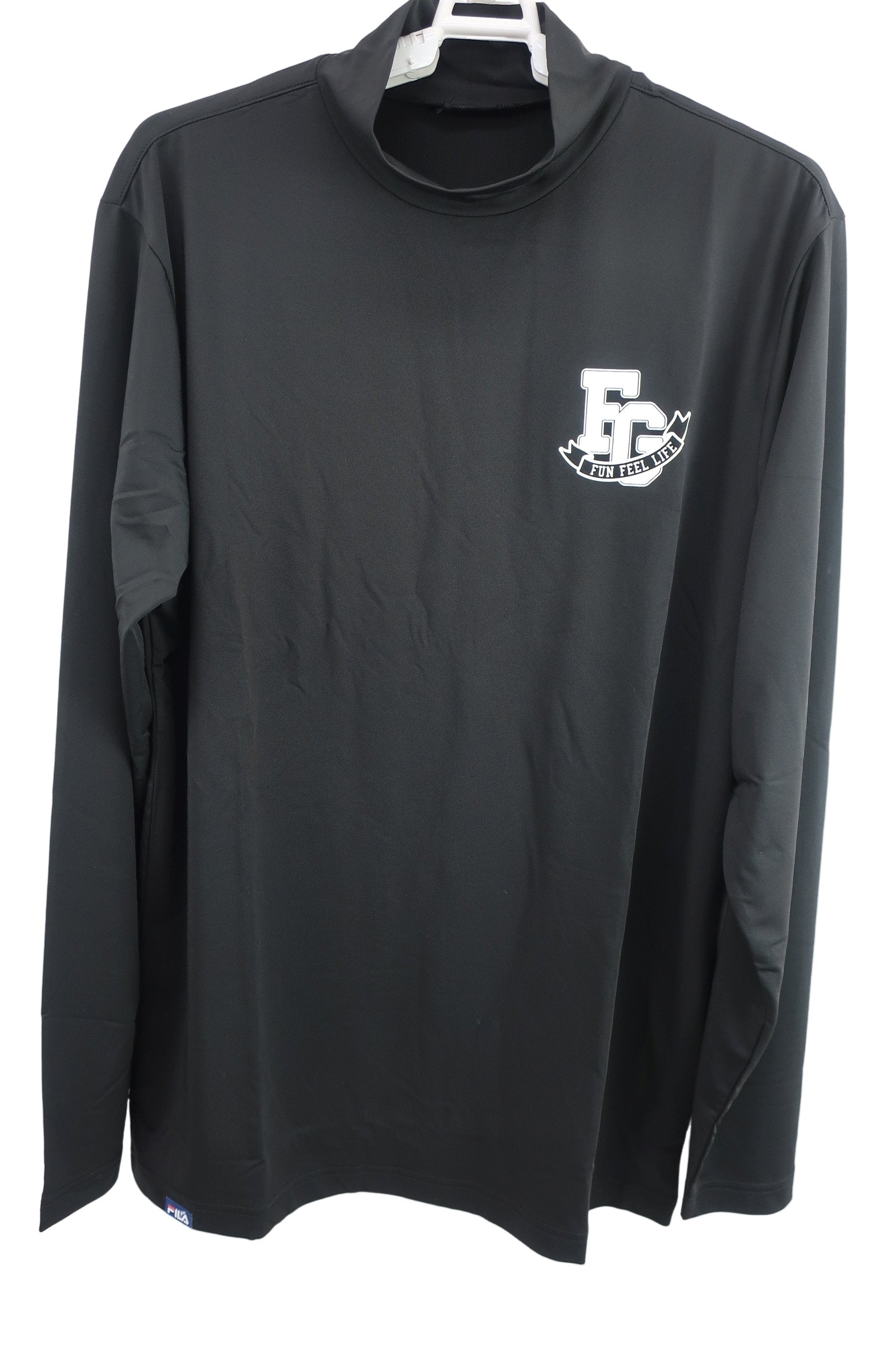 FILA GOLF(フィラゴルフ) ハイネックシャツ 黒 メンズ L N-1