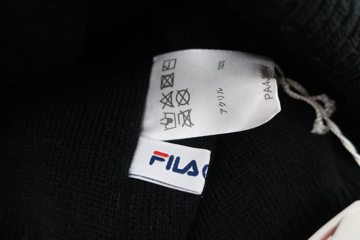 FILA GOLF(フィラゴルフ) ニット帽 黒 メンズ フリーサイズ N-7