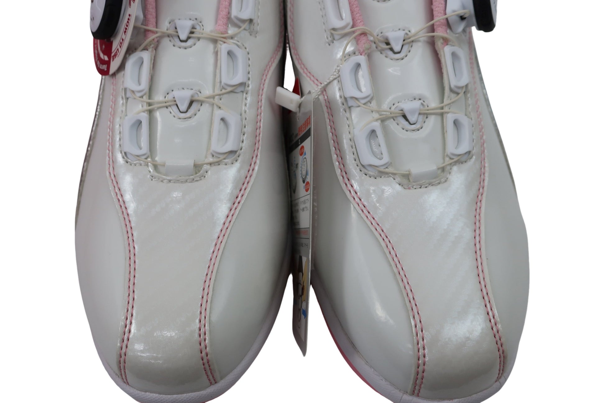 GRAND ZERO ダイヤル式ゴルフシューズ 白ピンク レディース 23.5cm GZS-017L N-7